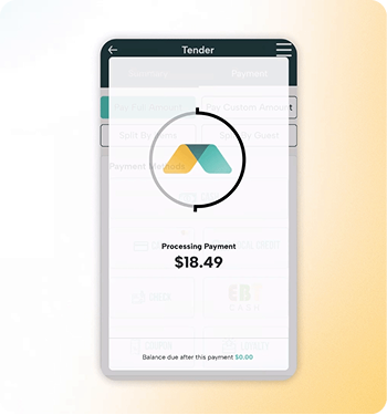 Modisoft payment processing screen